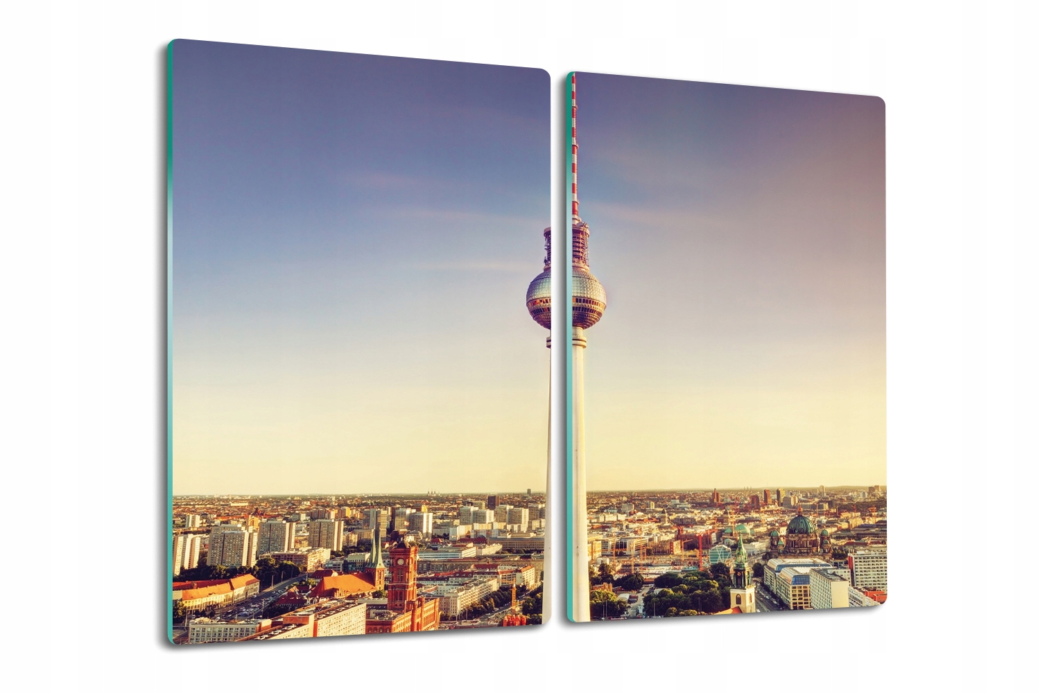 Kuchyňská deska Vál z tvrzeného skla 2x30x52 Věž tv Berlín