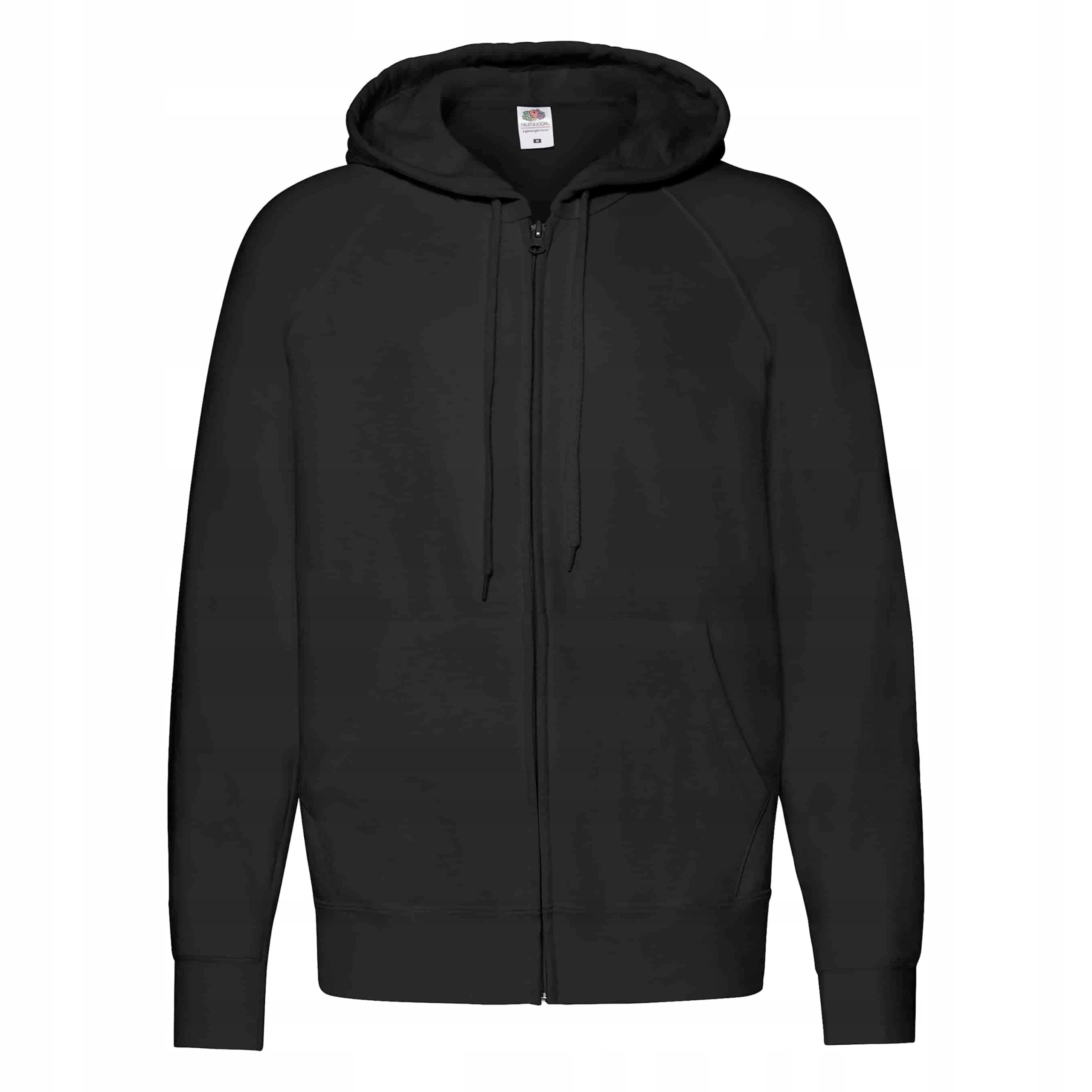 

Lekka bluza rozpinana z kapturem Fruit Czarny L