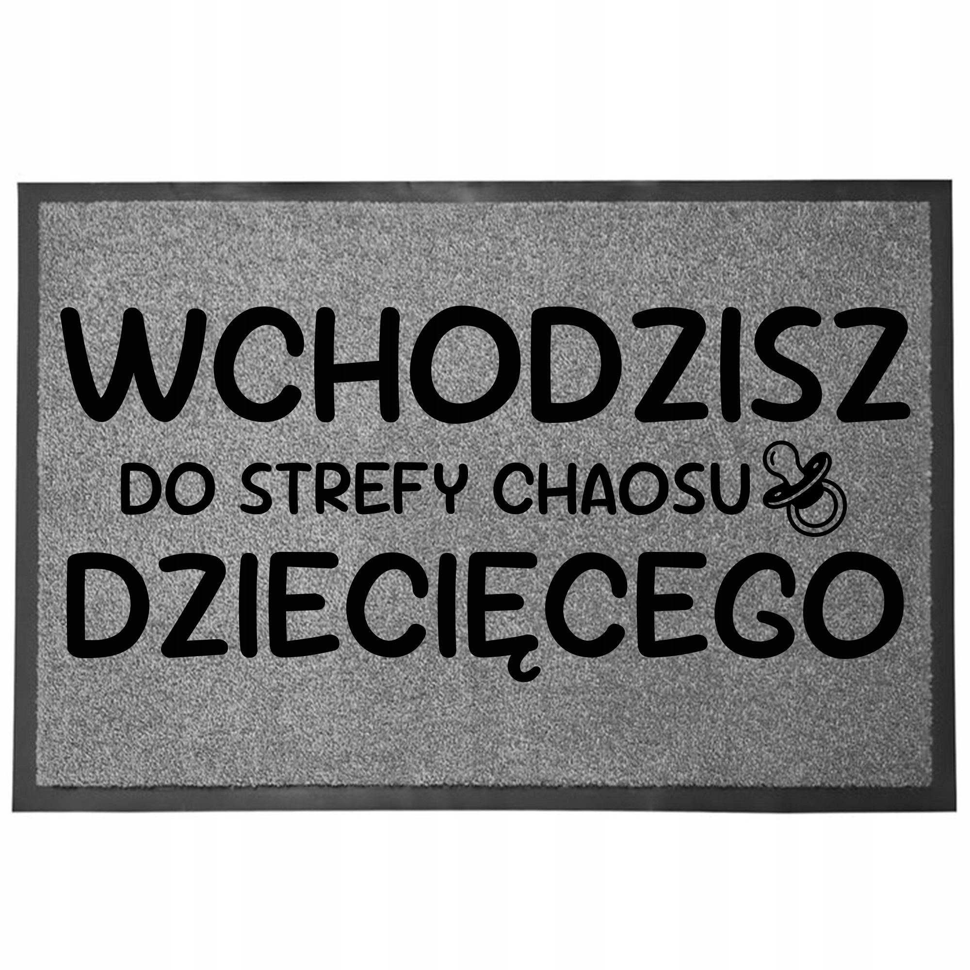 Vstupní Rohožka S Humorem 60X40 Šedá, Protiskluzová, Dětský Chaos