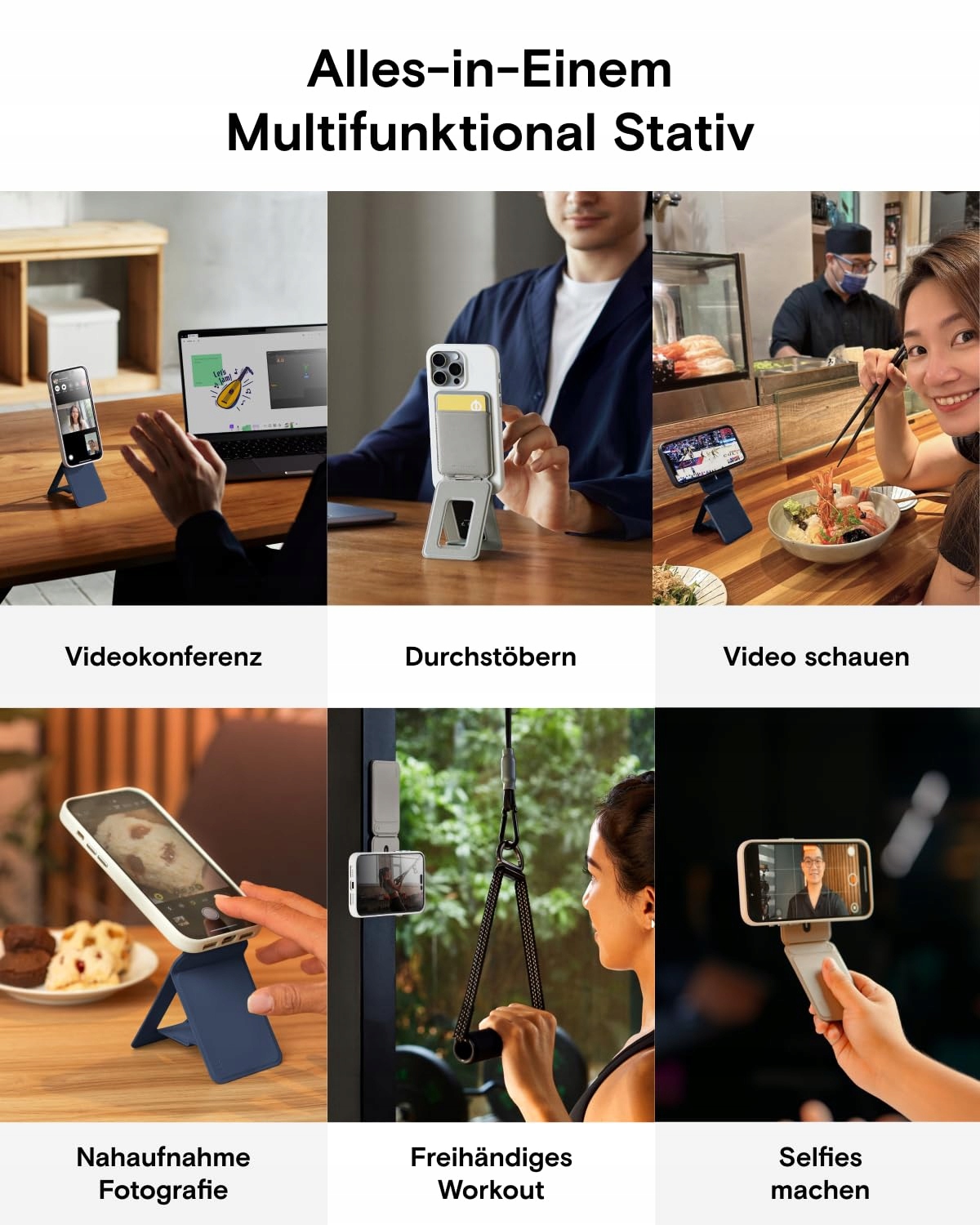 MOFT Uchwyt Na Karty I Statyw Do Telefonu Z Regulacją Kąta Magnetyczny — miniatura 4