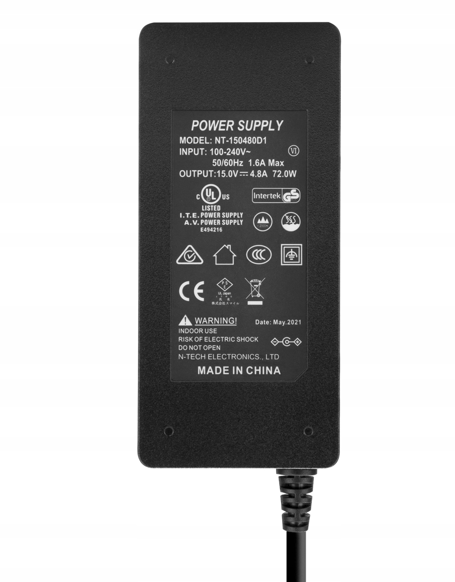 Zasilacz sieciowy Newell DC 5,5 x 2,5 15 V / 4,8 A EAN (GTIN) 5907489646376