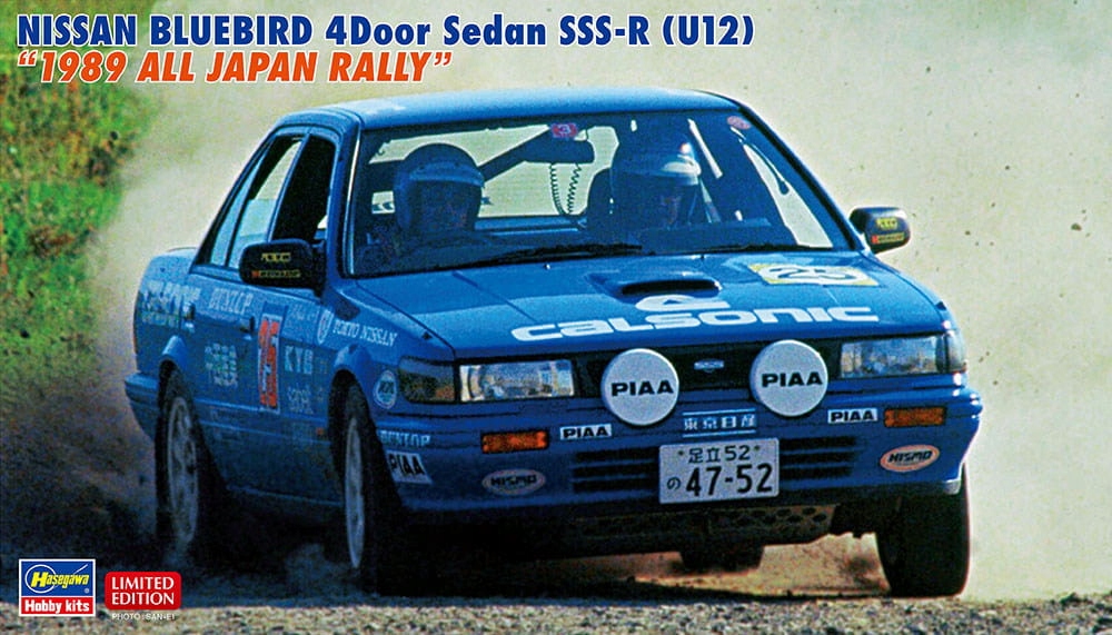 Nissan Bluebird 4dveřový sedan Sss-r (U12) 1989 All Japan Rally 1:24 Hasegawa