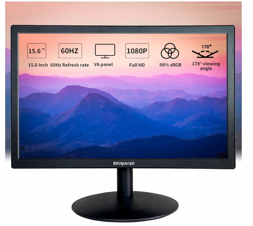 15,6'' monitor SKitphrati Fhd 1080p s Hdmi a Vga