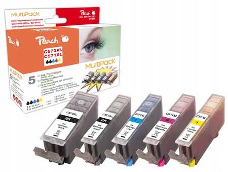Peach kompatibilní cartridge Canon PGI-570XL/CLI-571XL Com pack, 4x13 ml,1x