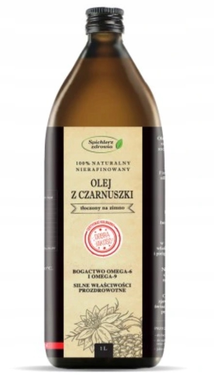 

Olej Z Czarnuszki 1L Zdrowa Marka Roku Świeży