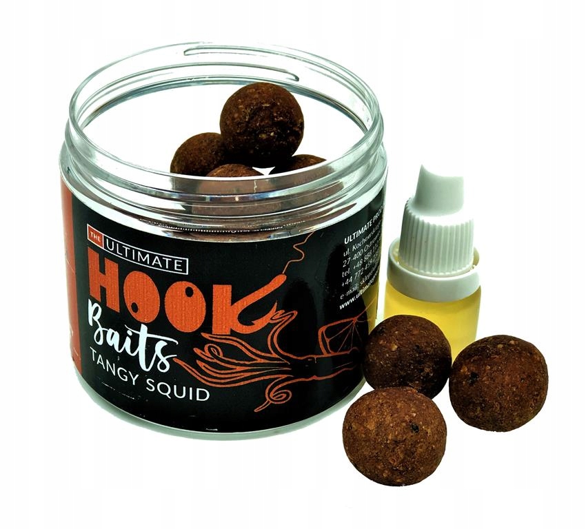 Ultimate kulki Tangy Squid Hook Baits 24mm 100g
