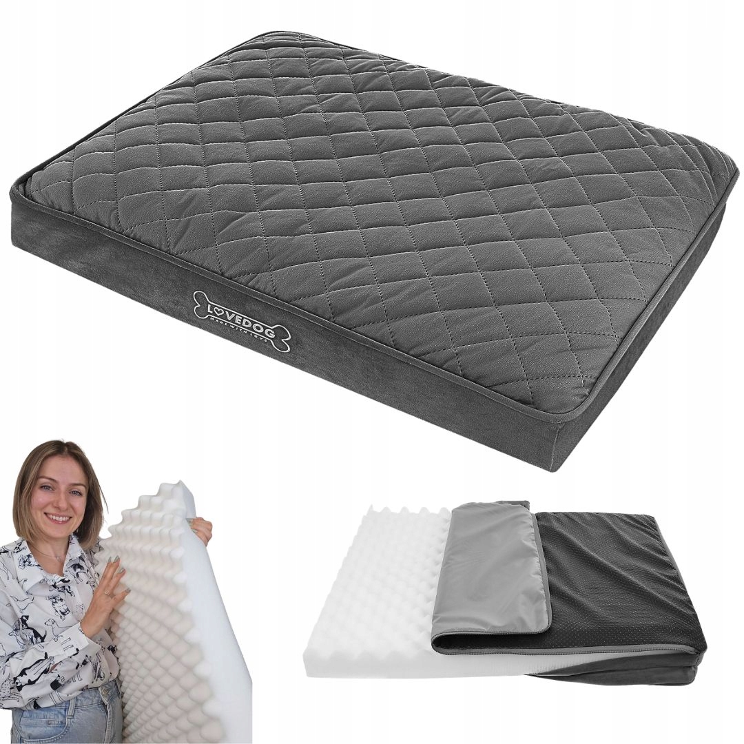 Legowisko Ortopedyczne Materac dla psa Pik XXL 120x90 Wodoodporne Posłanie