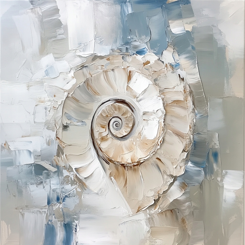 Obraz Na Plátně Canvas Kámen Nautilus Hlemýžď Spirála Historie 3D 80x80