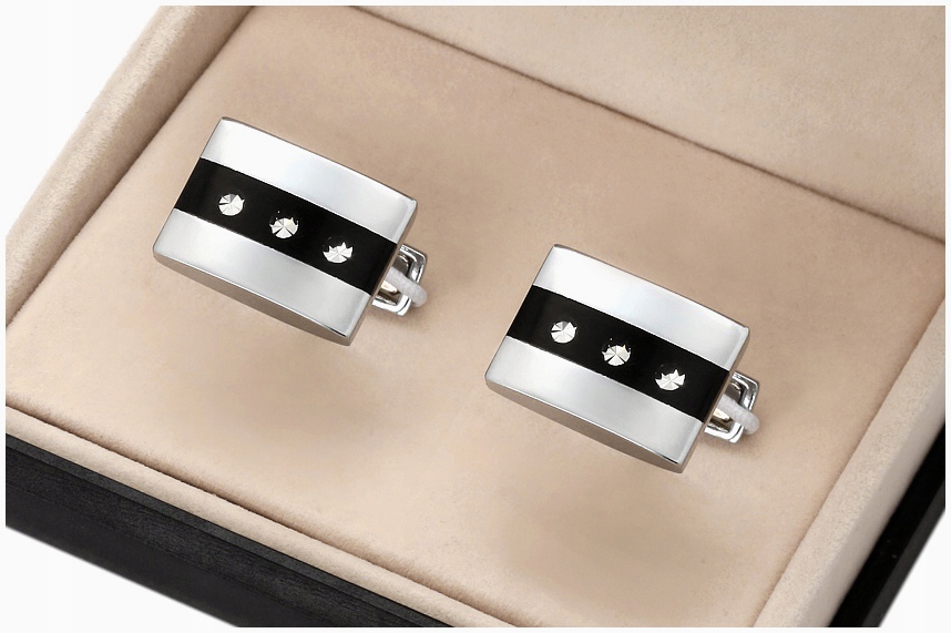 GREG Spinki do Mankietów Koszuli + PUDEŁKO skp15-7