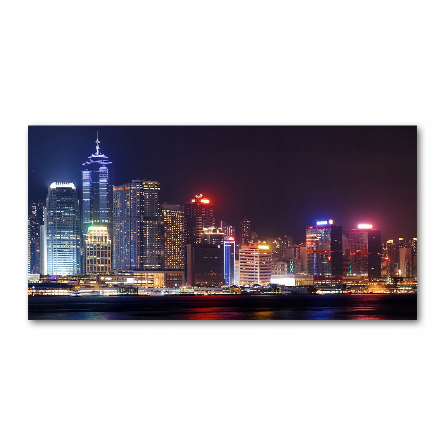 

Foto-obraz akryl Hongkong nocą zdjęcie 140x70 cm