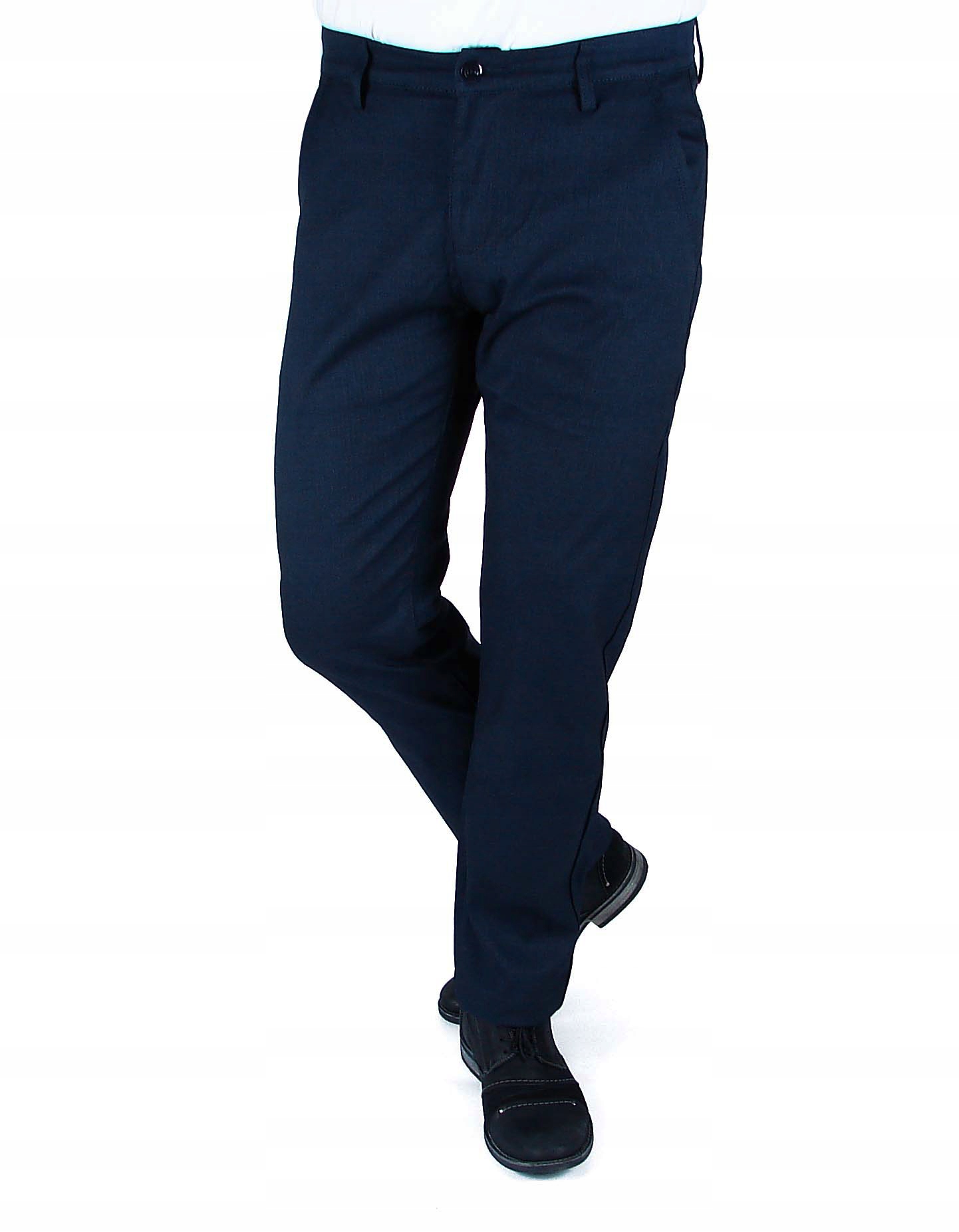 SPODNIE MĘSKIE WIZYTOWE W46 L32 W122 -124 cm Rozmiar 46/32