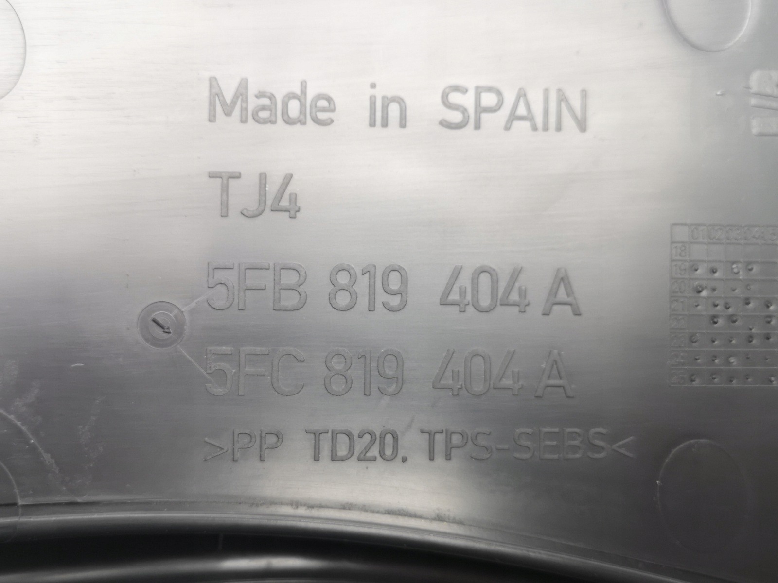 torpedo right Seat Cupra Leon IV 5FB819404A new original