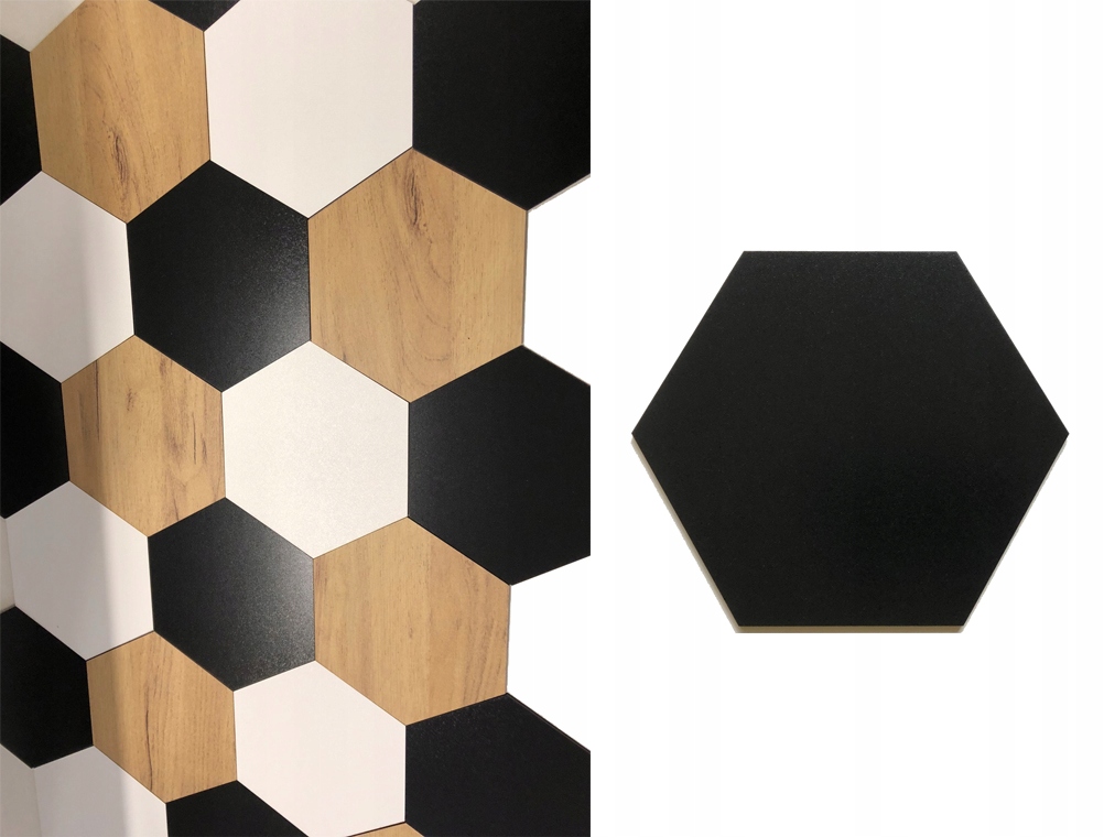 

Panel Dekoracyjny Ścienny Hexagon Chrobotek 20cm