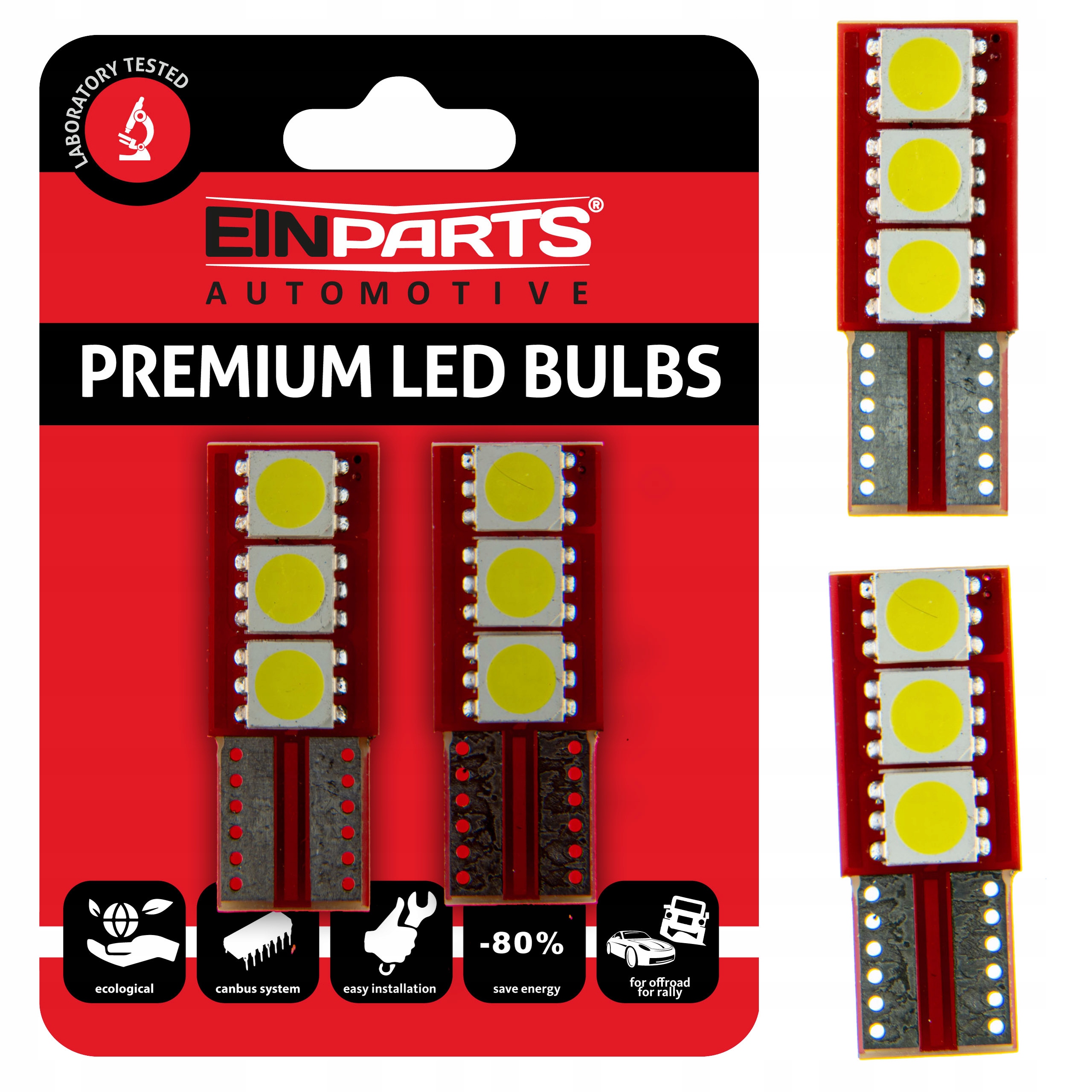 Żarówki Samochodowe Led W5W T10 Canbus 6000K