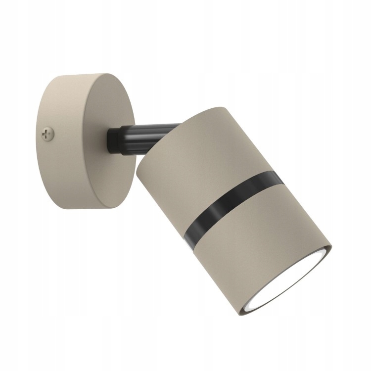 Nástěnná Lampa Nástěnná Aurora Černá Béžová Spot Nastavitelná Led Moderní