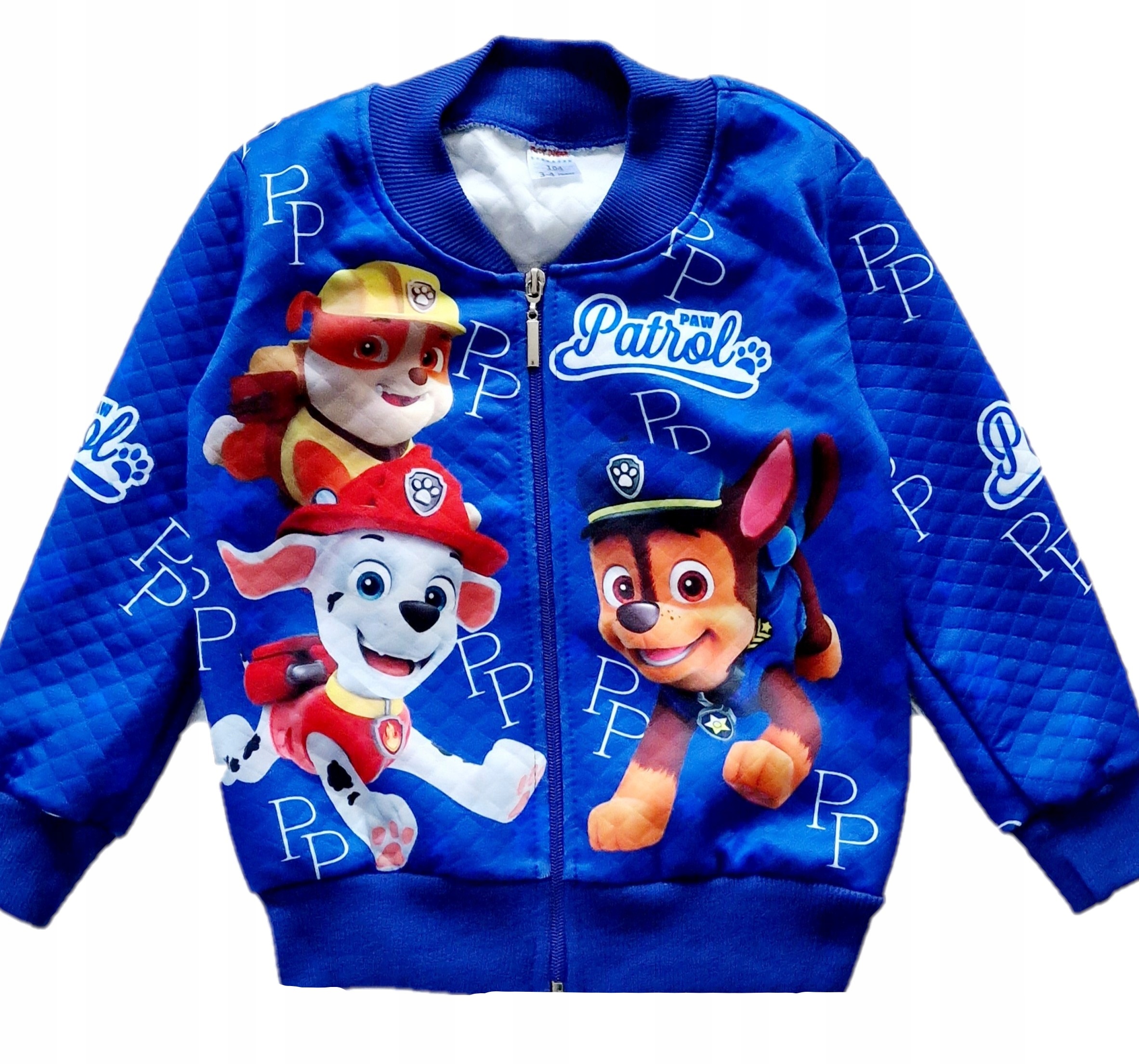 BLUZA chłopieca 116 PSI PATROL NIEBIESKA BOMBERKA