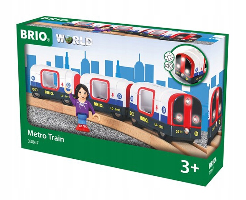 Pociąg Brio Metro Train Wiek dziecka 3 lata +