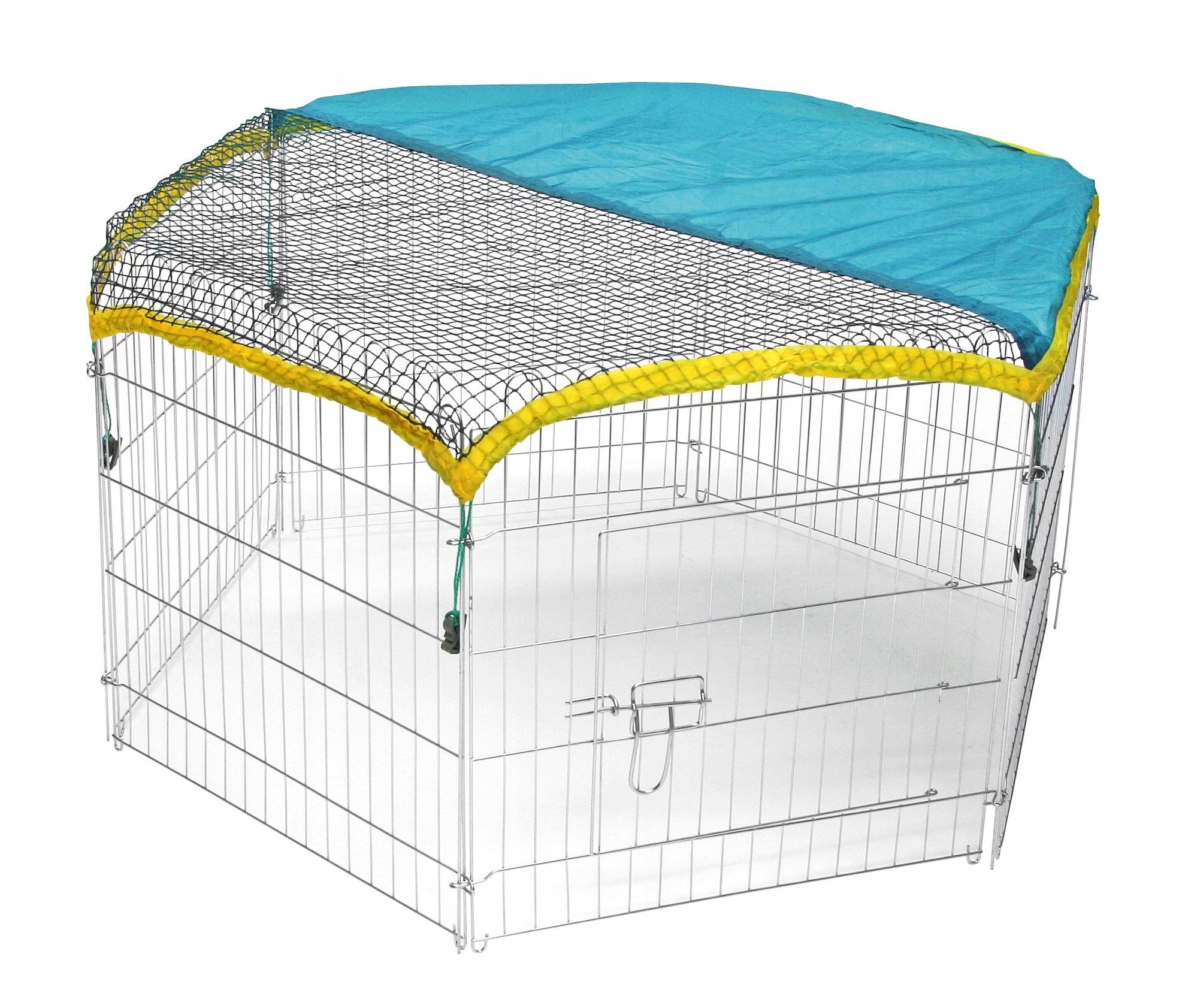 Levně Kotec 6 Úhlový Pro Králíky 56,5 x 56,5 cm S Dvířky Kerbl