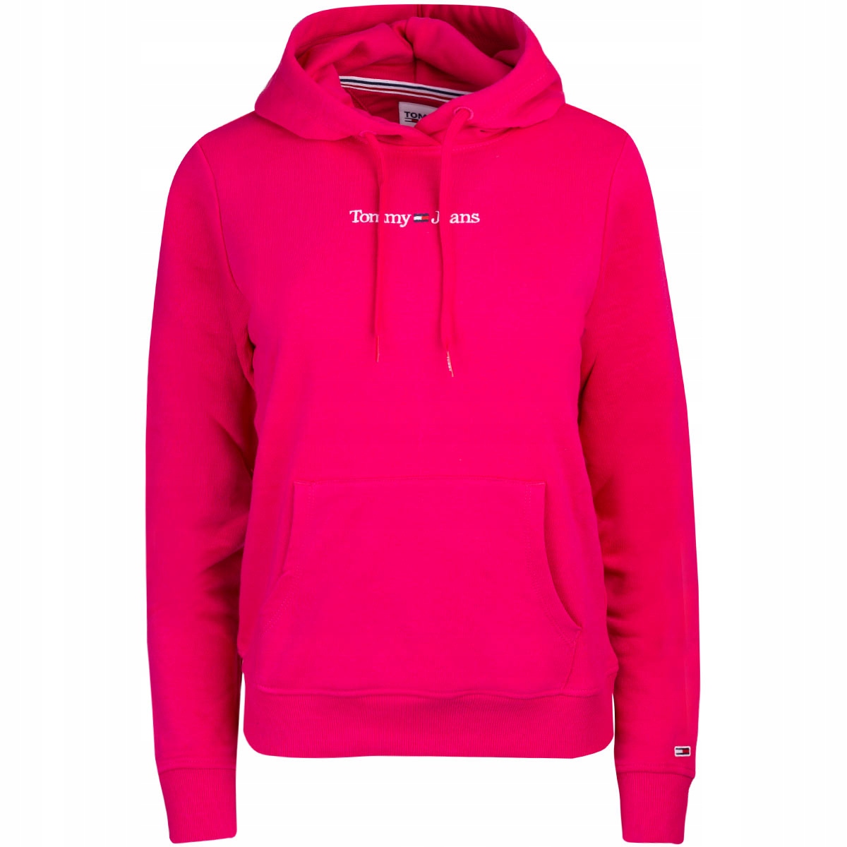 Tommy Hilfiger Bluza Damska Z Kapturem Tjw Reg Serif Linear Różowy r.L