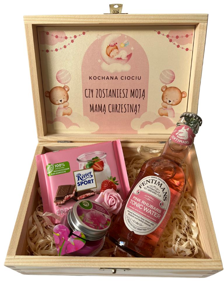 Box krabička Staneš se mou kmotrou k holčičce