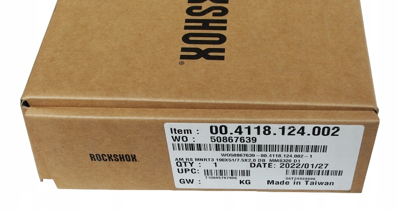DAMPER ROCK SHOX MONARCH RT3 190mm x 51mm + USZCZELKI, NOWY BOX (190x51) Model Monarch RT3 190x51