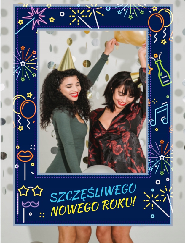 

Foto ramka do zdjęć Sylwester na sylwestra