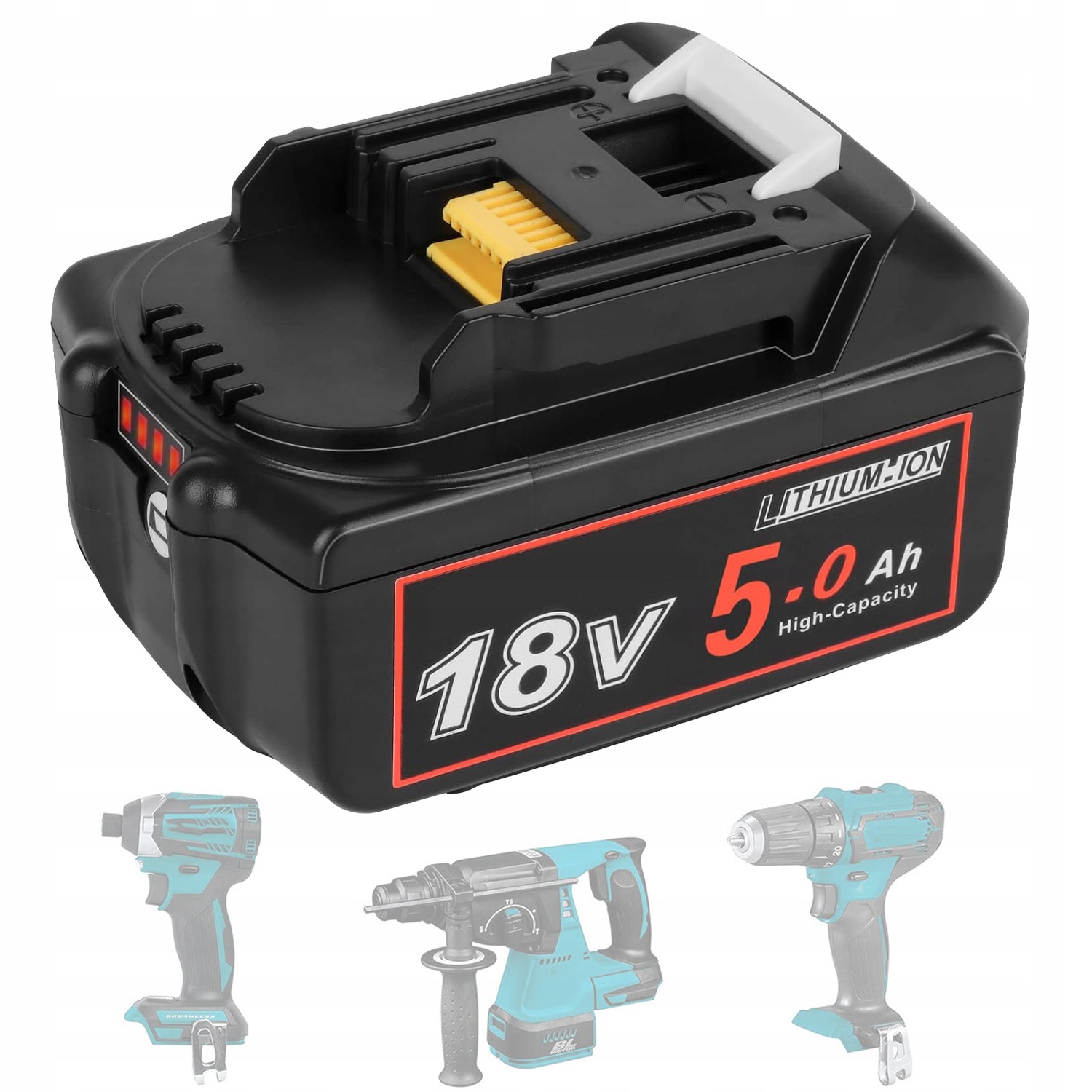 Akumulátor 18V 5000MAH Digitální Displej