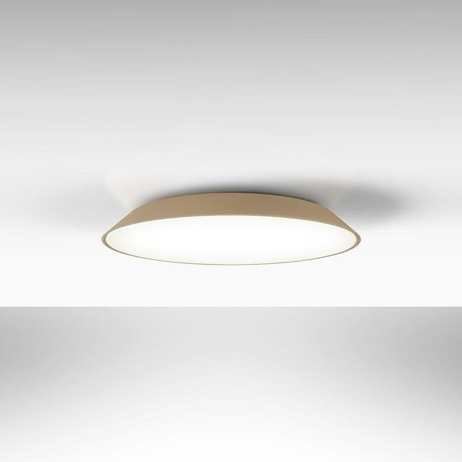 Stropné Led svietidlo Artemide Febe 3000K, holubia šedá, Ø61 cm, stmievateľné