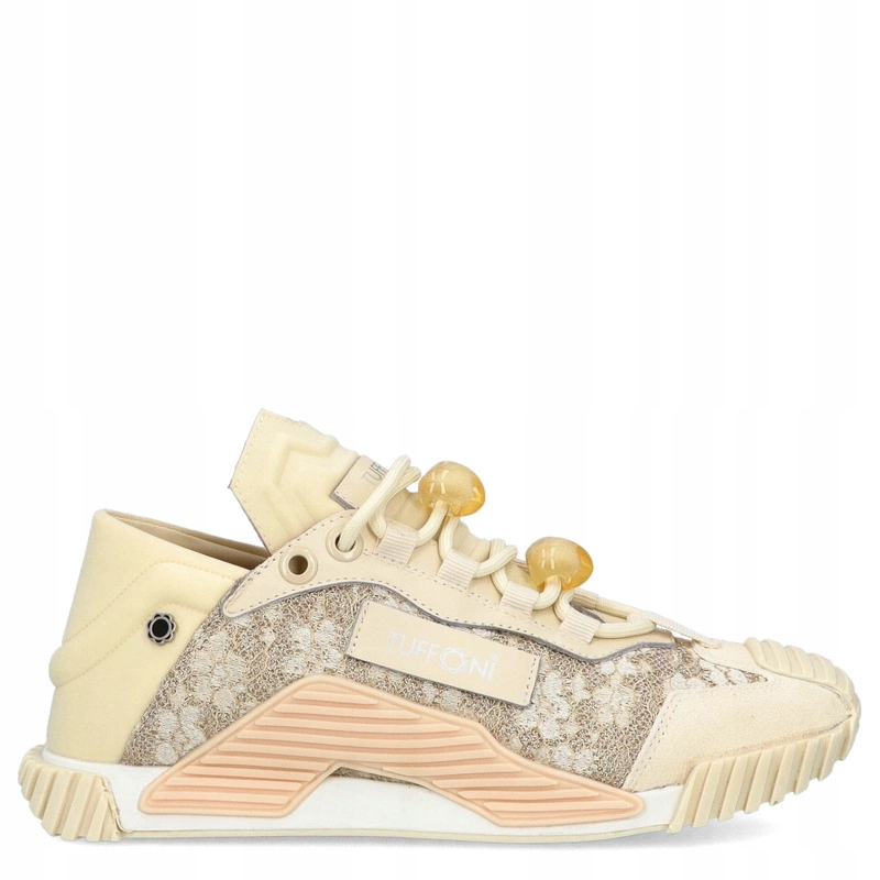 Módní kožené tenisky Tuffoni 2425034VL Krémové 37