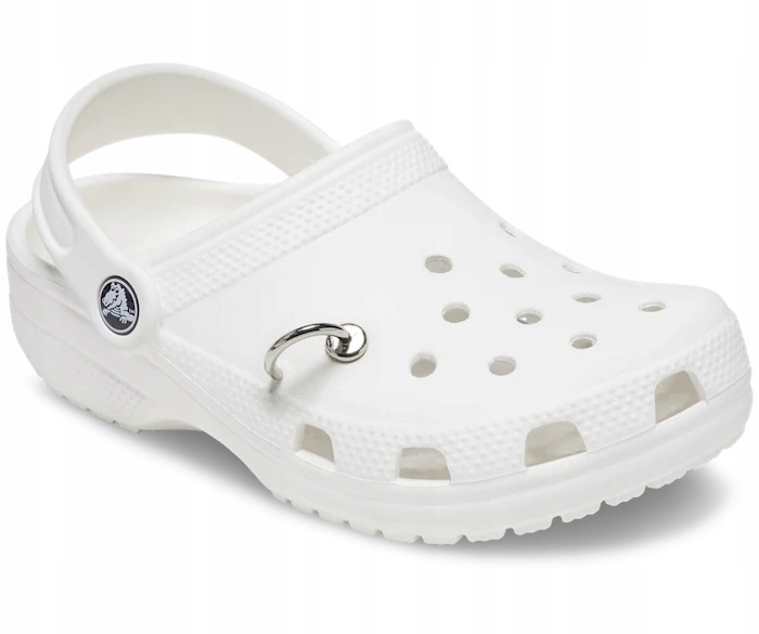 Przypinka Ozdoba Jibbitz Charms Pin Do Butów Crocs Silver Piercing Stan opakowania oryginalne