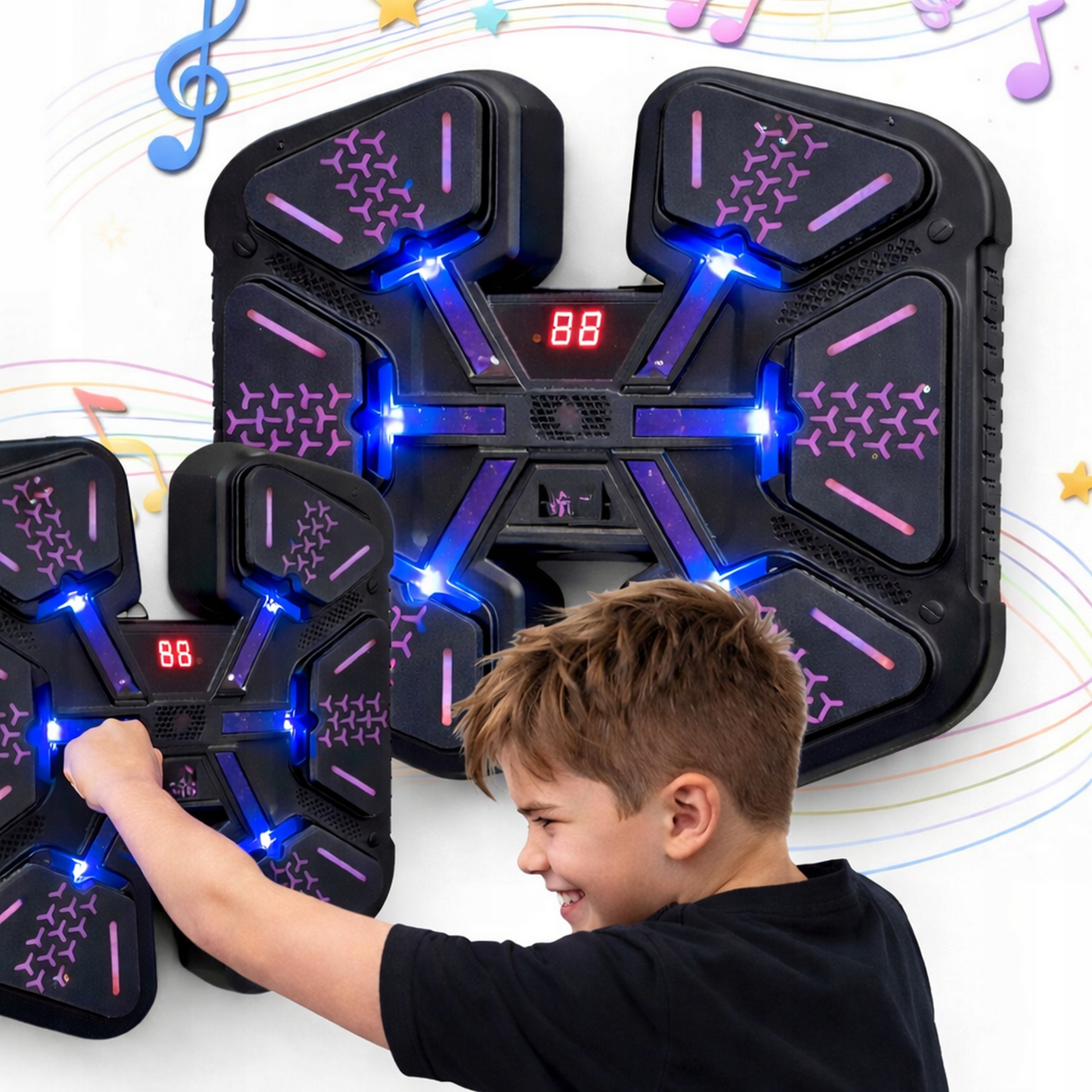 Tréninkový Boxovací Kotouč 6 Kotoučů Boxovací Stroj Bluetooth Trenažér Rytmus