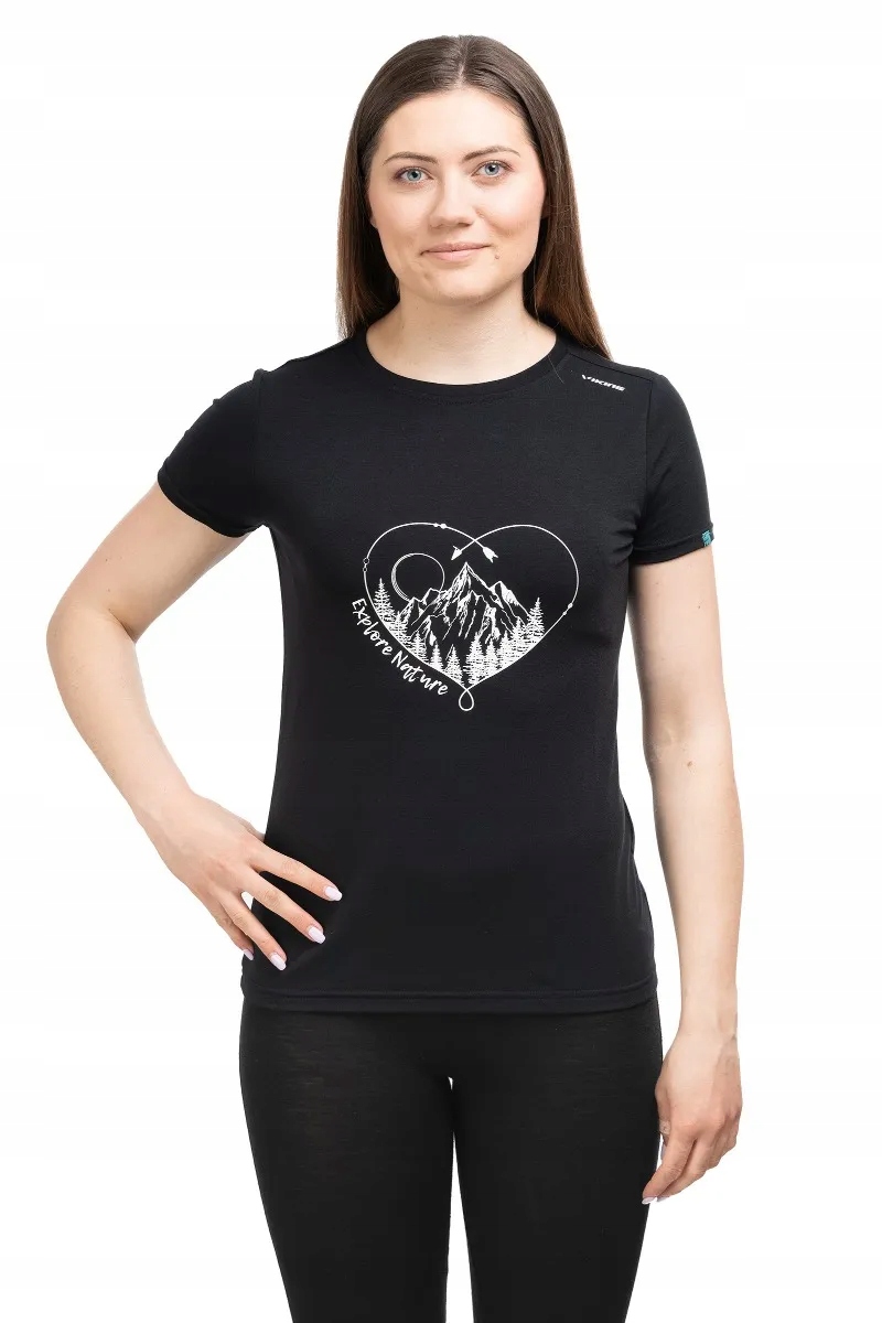 Dámská tričko Lenta Bamboo Light Lady černá XL