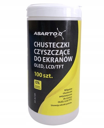 

100x Chusteczki do ekranu monitora LCD Tft laptopa
