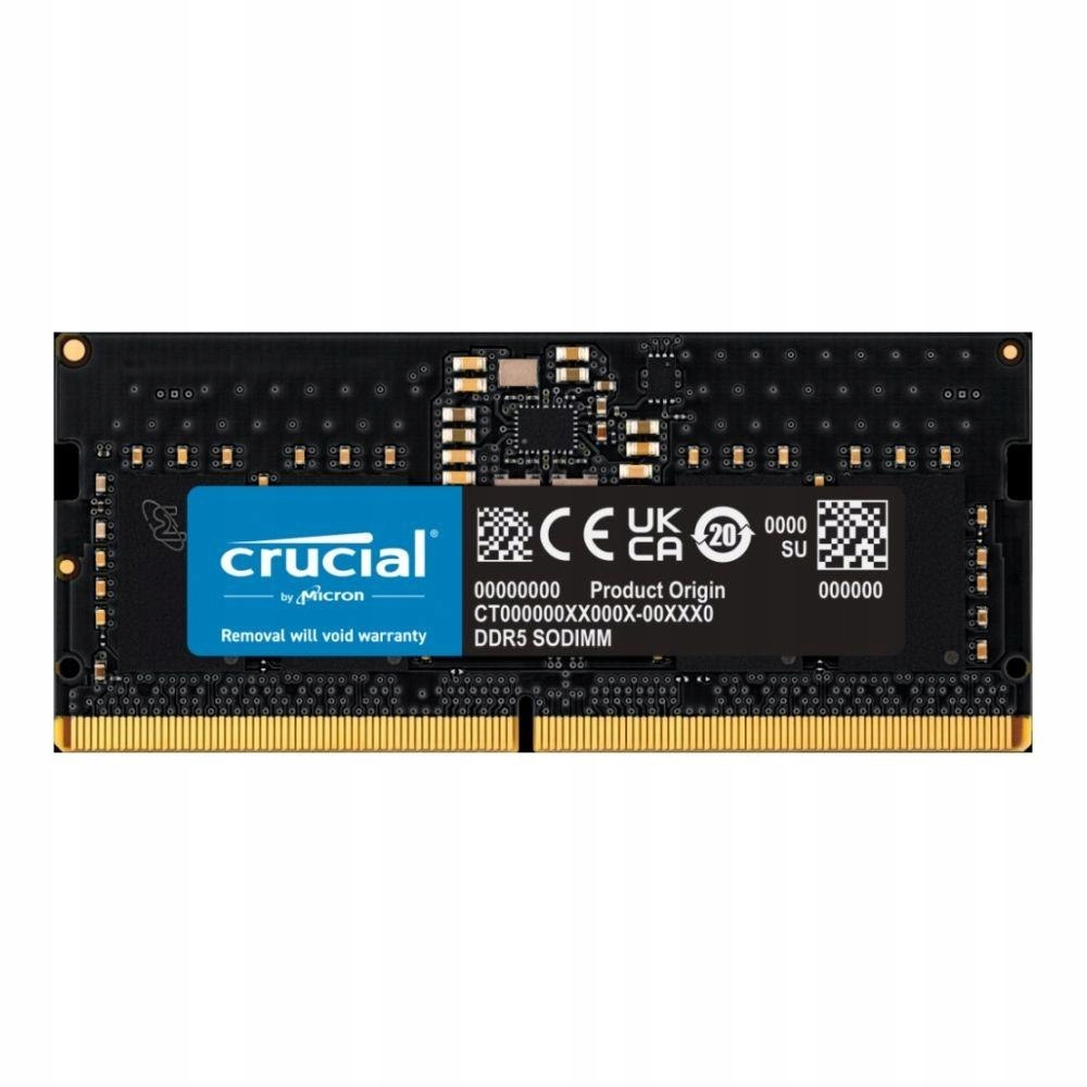 Pamäť Sodimm DDR5 Crucial 32 Gb (1x32 Gb) 4800 MHz CL40 1,1V