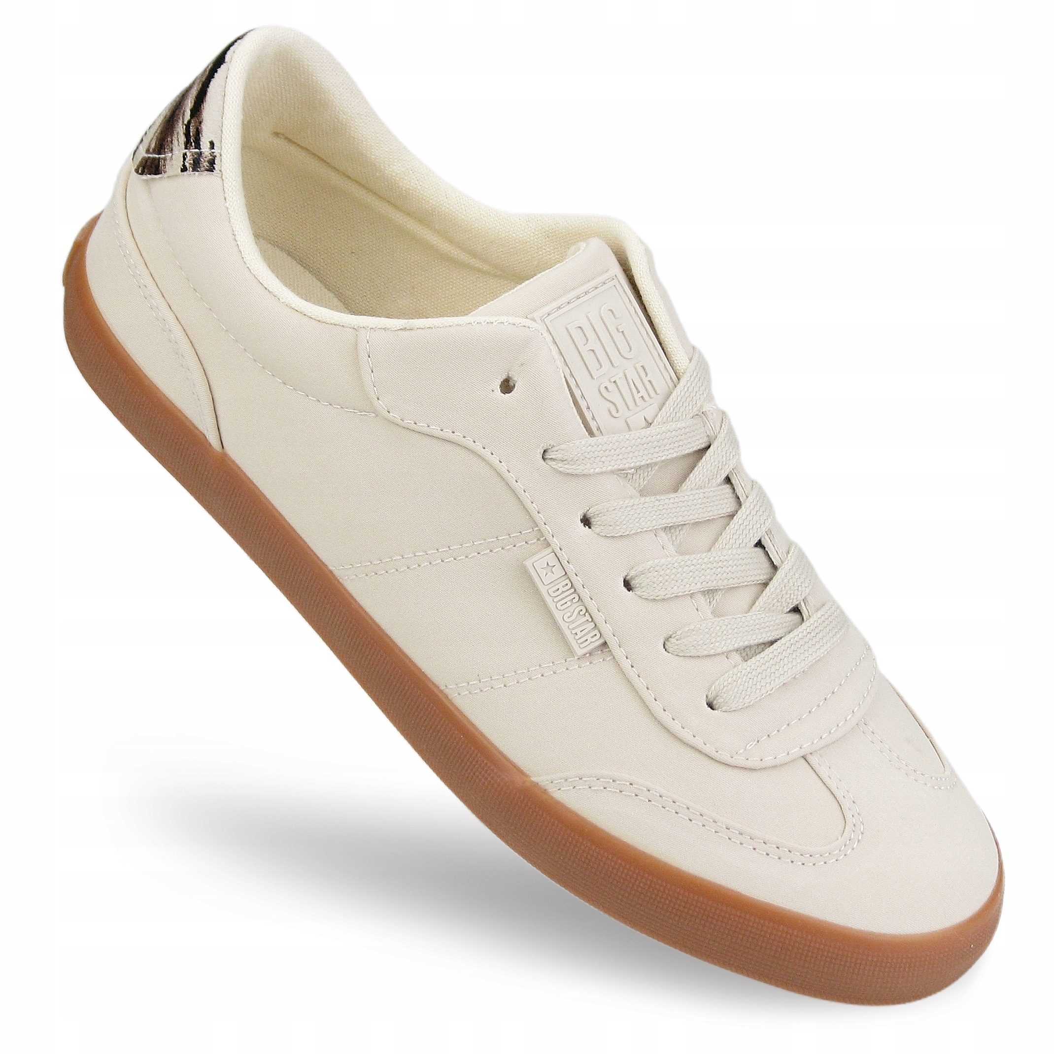 Buty sportowe damskie Big Star sneakersy trampki beżowe TT274358 36