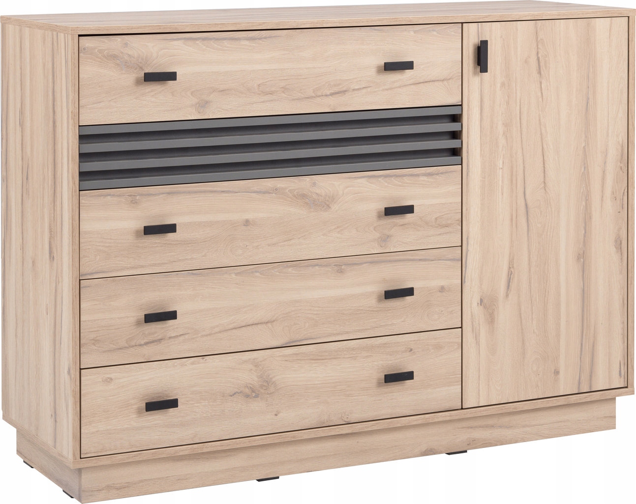 Komoda Punto 135 cm do obývacího pokoje Ložnice Dub