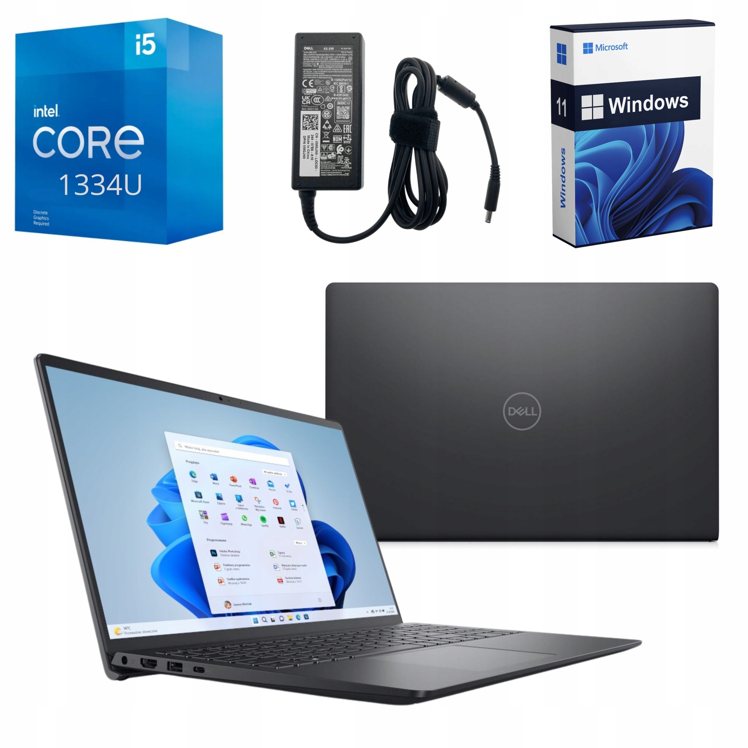 Laptop 15,6" Dell Inspiron 3530 i5 1334U/16GB/512+1TB/Win11 Zestaw