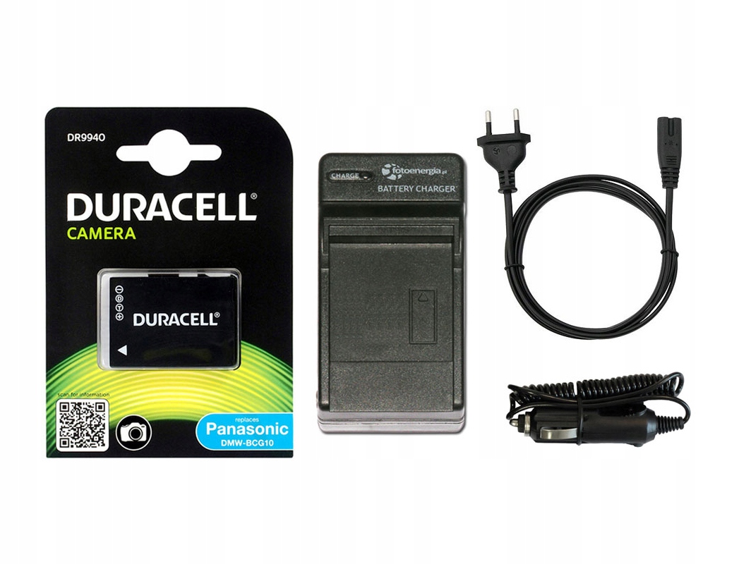 

Bateria Duracell DMW-BCG10E Lumix TZ20 TZ22 + Ład.