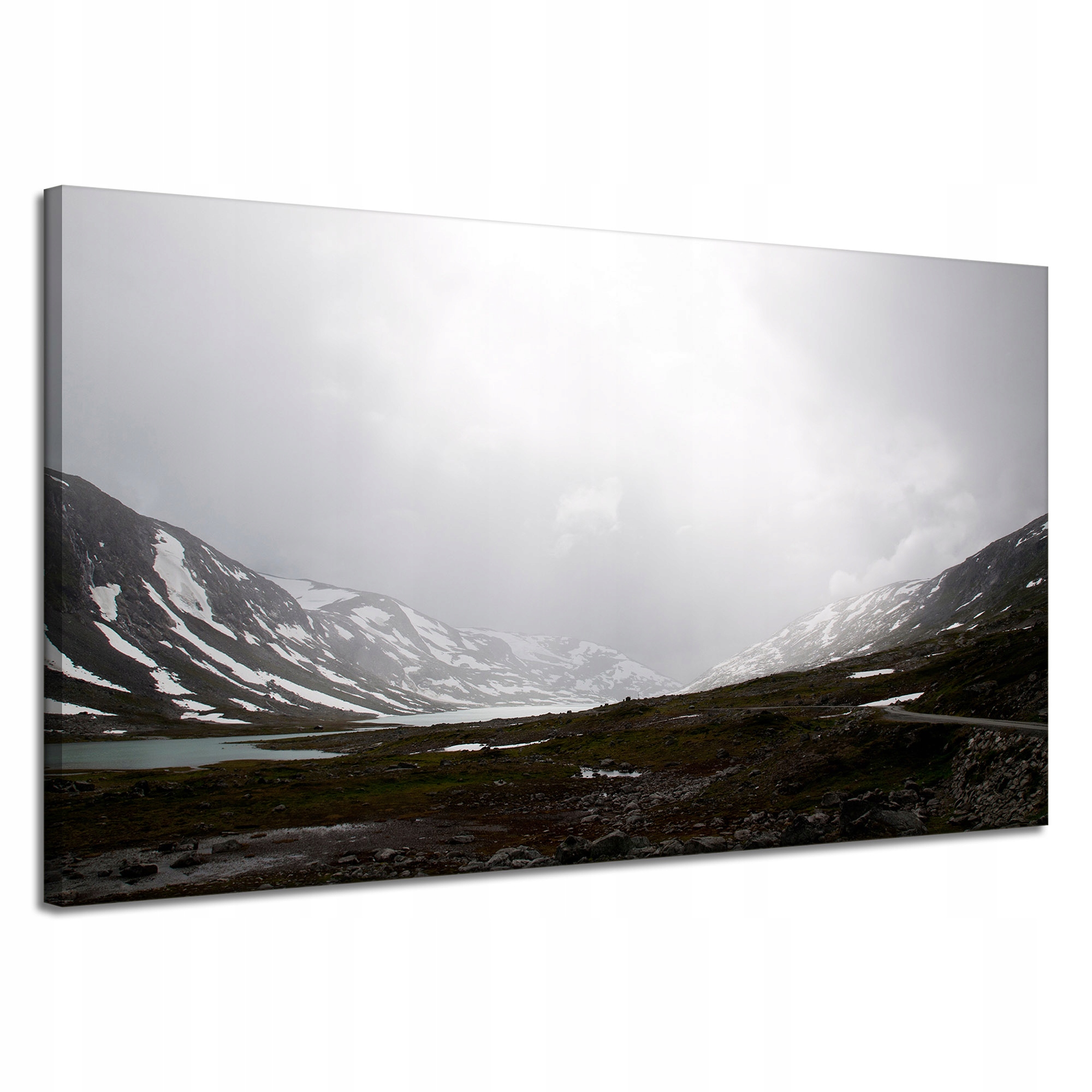 Obraz na plátně Příroda Hory V zimě Rybníky 120x70 cm