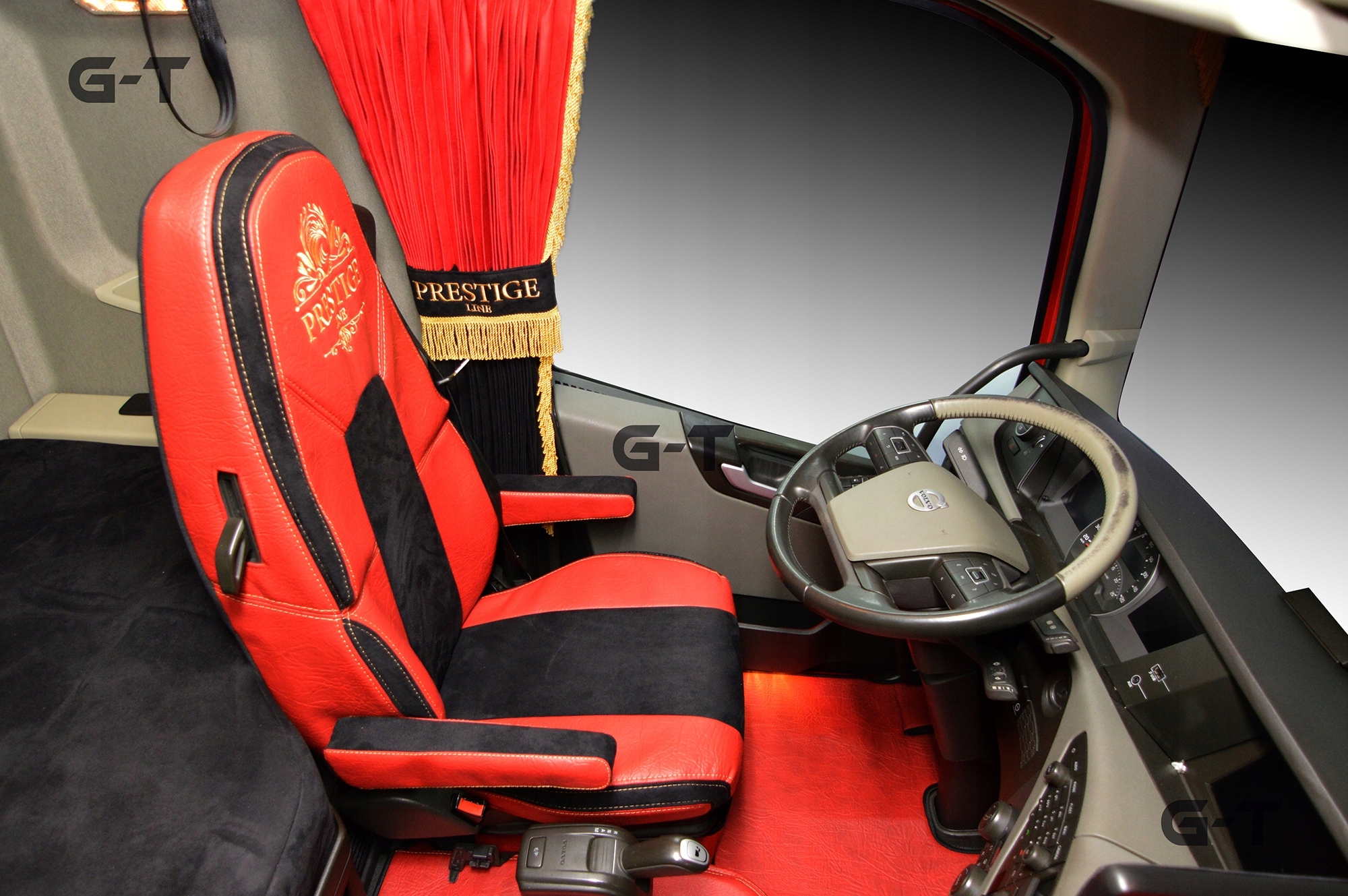 POKROWCE NA FOTELE VOLVO FH4 PO 2013r 1PAS SKÓRA Producent GIZ-TRANS