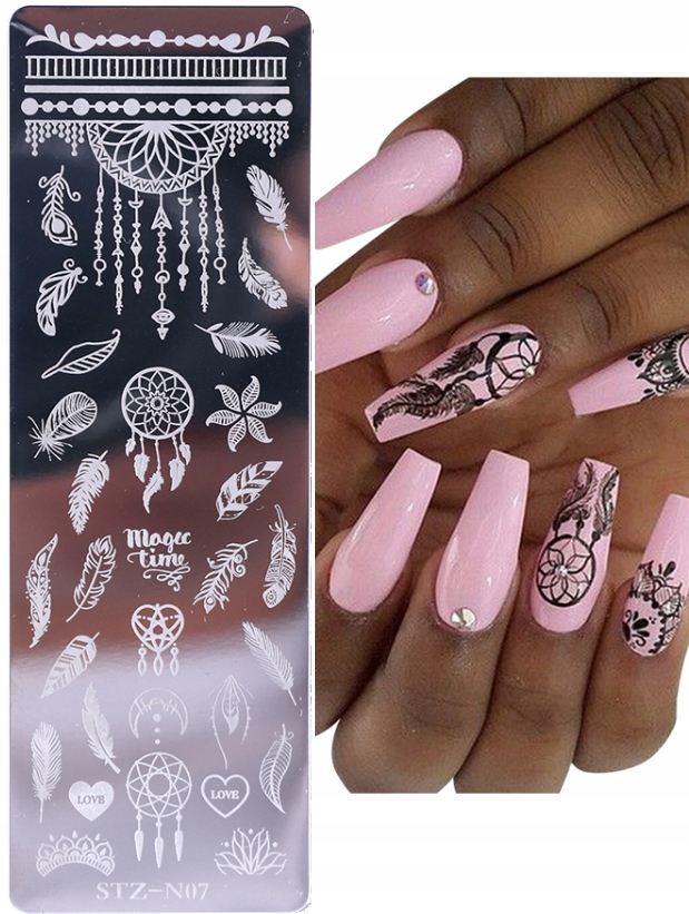 BLASZKA DO STEMPLI STEMPELKÓW ŁAPACZ SNÓW PIÓRA STZ-N07 Marka inna marka