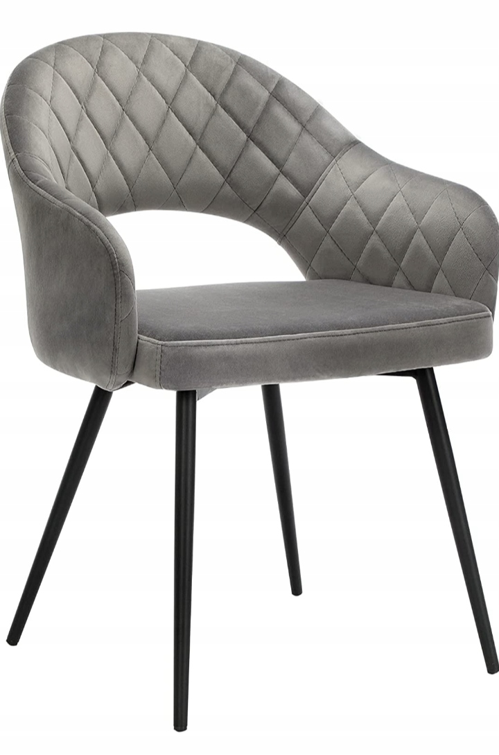 Stolička Songmics velúrová šedá