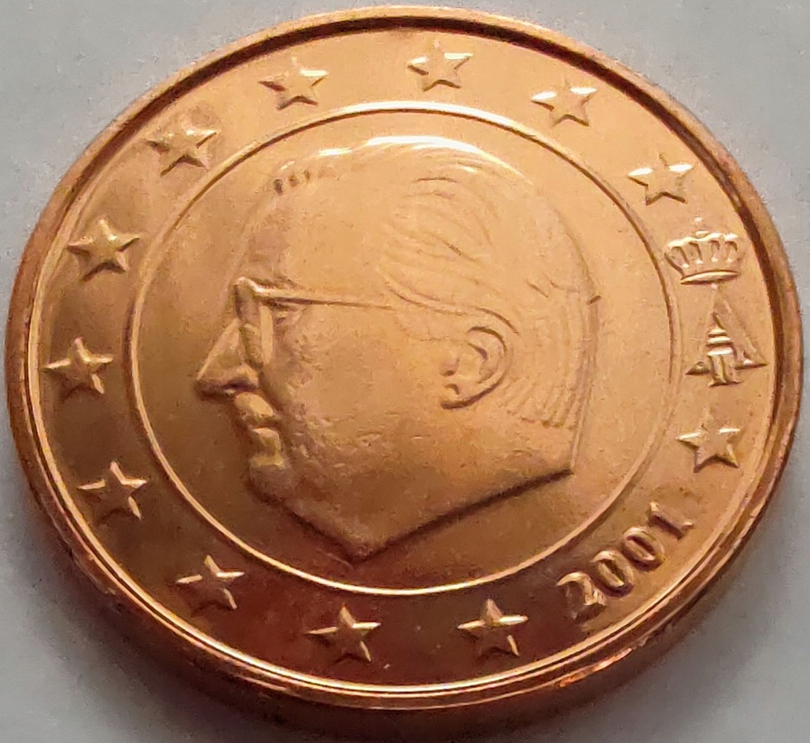 4042 - Belgia 1 eurocent , 2001