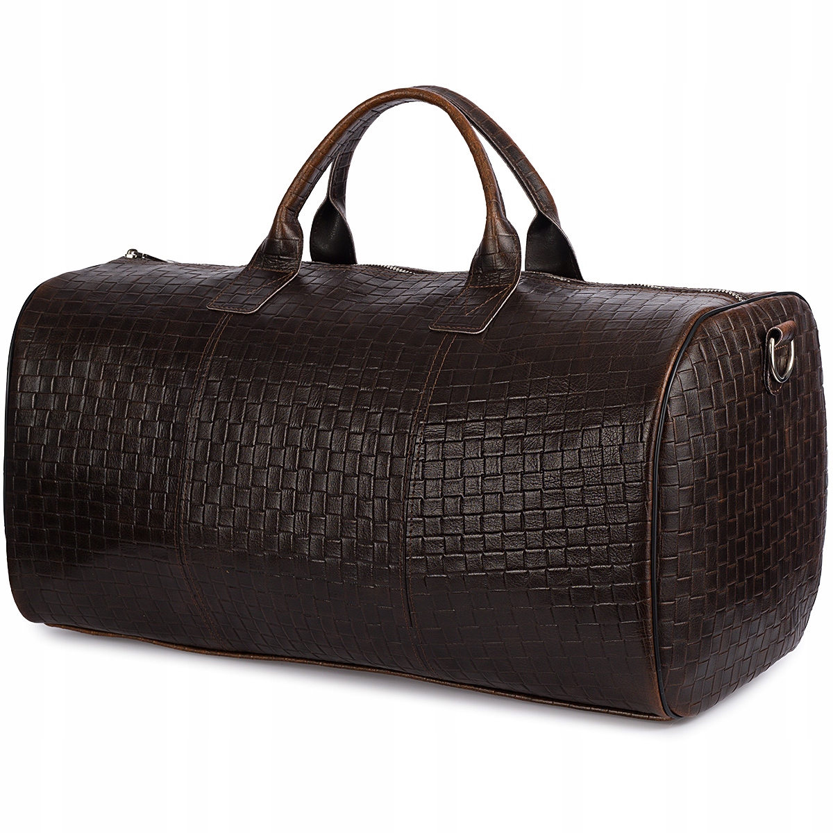 Kožená cestovní taška na víkend, exkluzivní hnědá kůže Beltimore