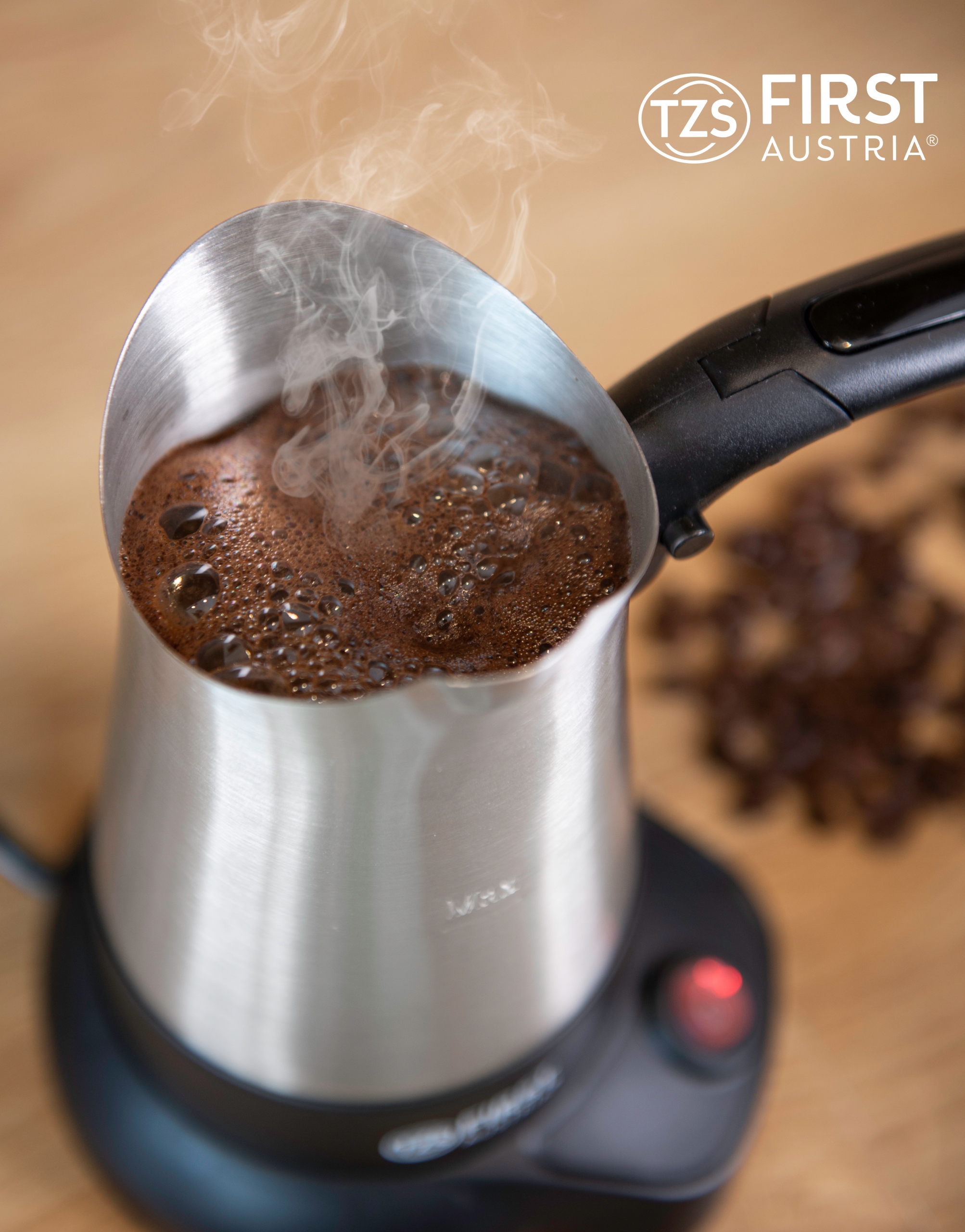 Tygielek elektryczny do kawy po turecku KAWIARKA First Austria Typ elektryczna