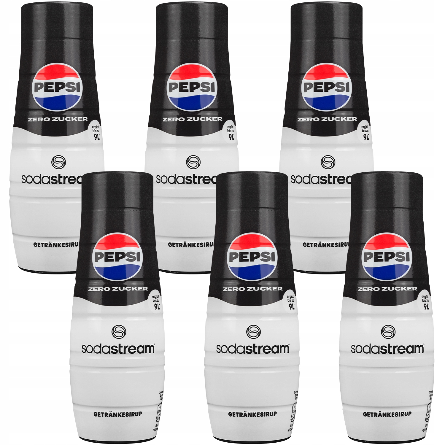 6 X Sirup Sodastream Pepsi Max Bez Cukru 440 ML Koncentráty Do Saturátoru