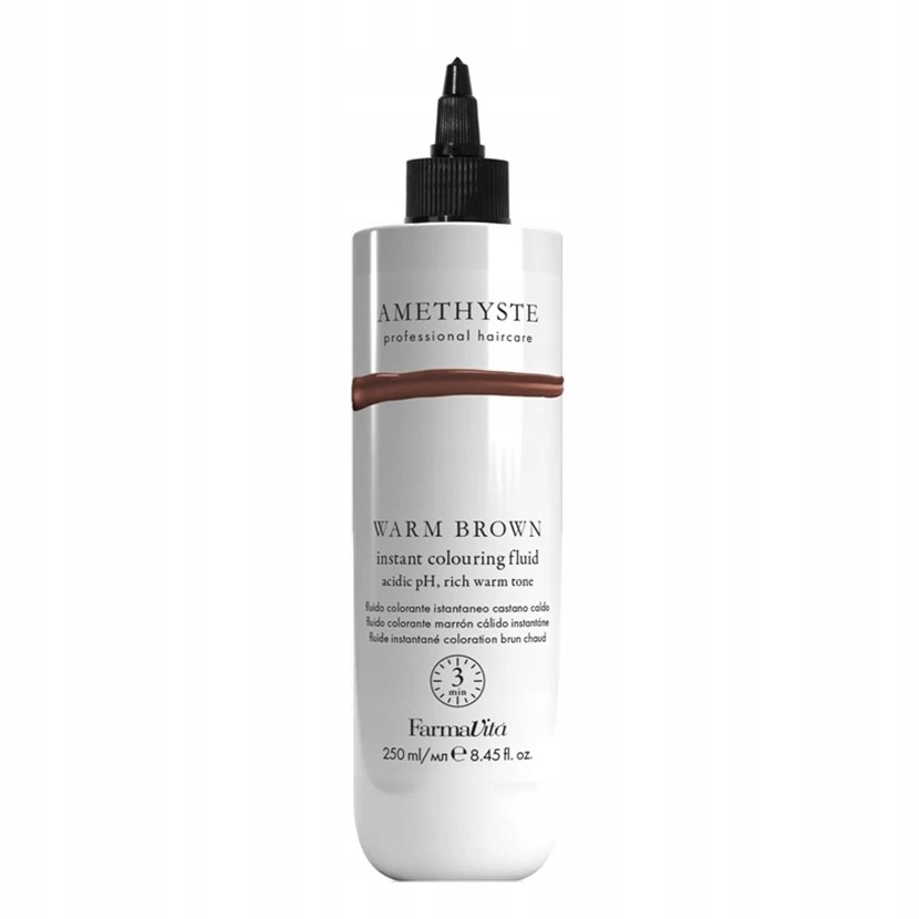 Instant Colouring Fluid barvicí fluid na vlasy Warm Brown 250 ml