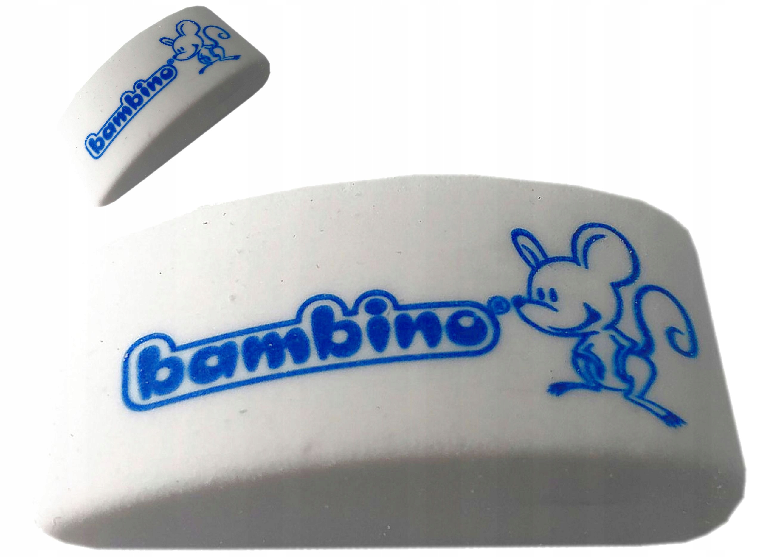 GUMKA DO ŚCIERANIA MAZANIA MIĘKKA MYSZKA BIAŁA BAMBINO