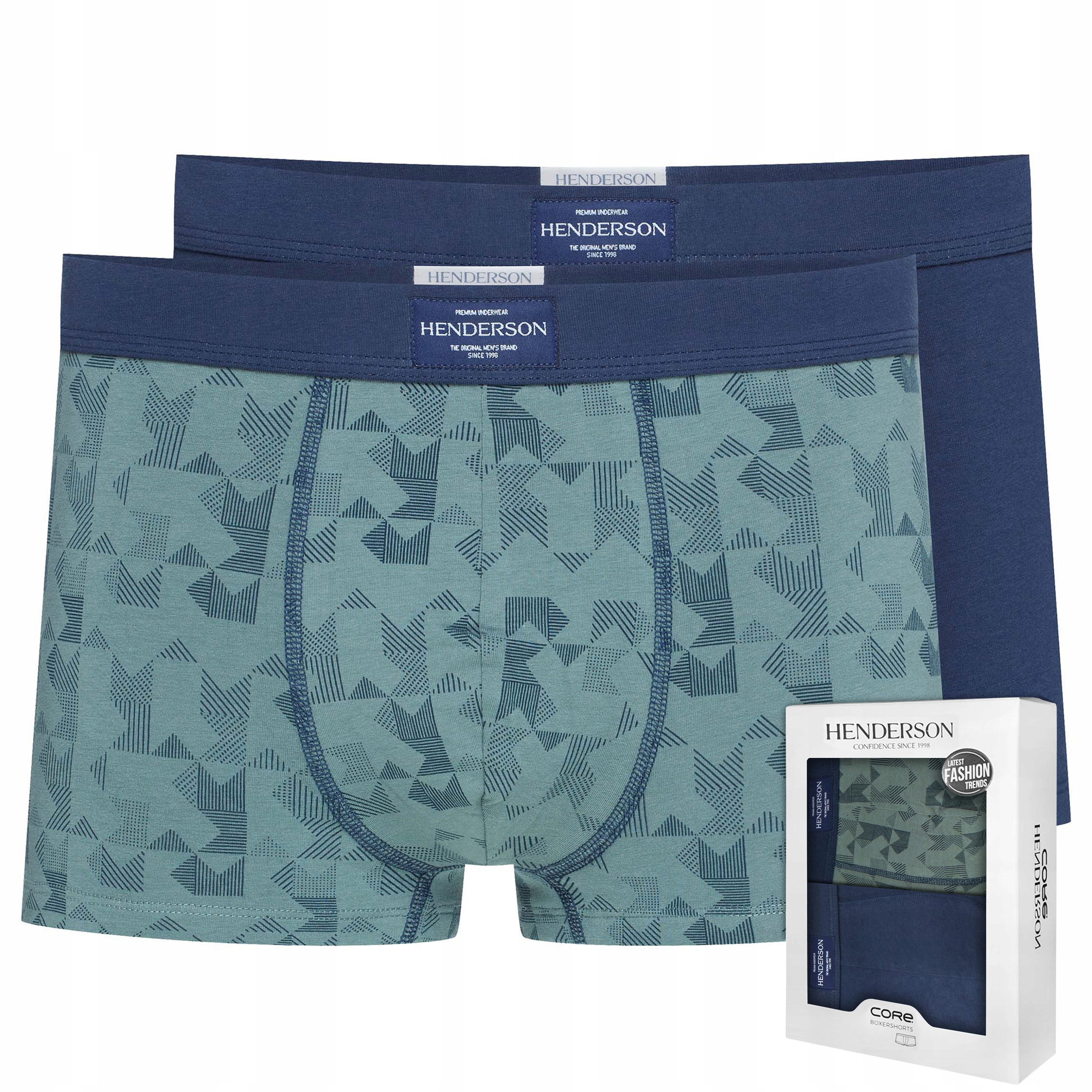 Pánské Boxerky Henderson Job 41925 bavlněné šortky 2 Vzory XL