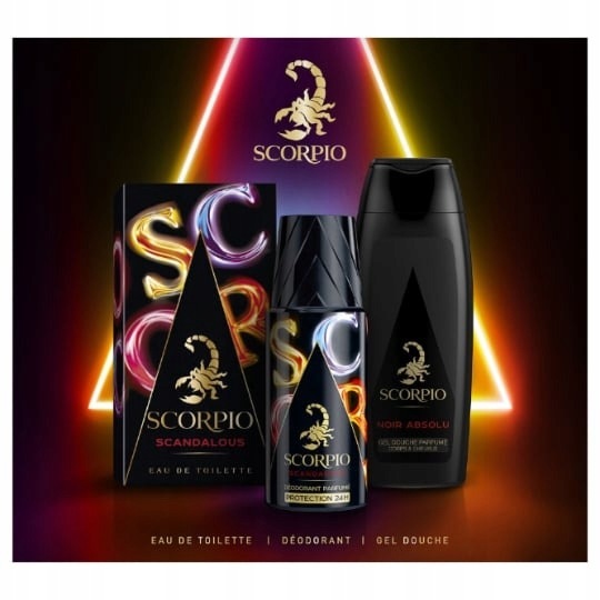 Scorpio Scandalous Set (M): Edt 75 ml Dsp 150 ml Sge 250 ml